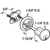 Prime-Line Rim Cylinder Lock, 3/4 in. Hole Center, Diecast, Brass Plated, Kwikset Single Pack U 9965